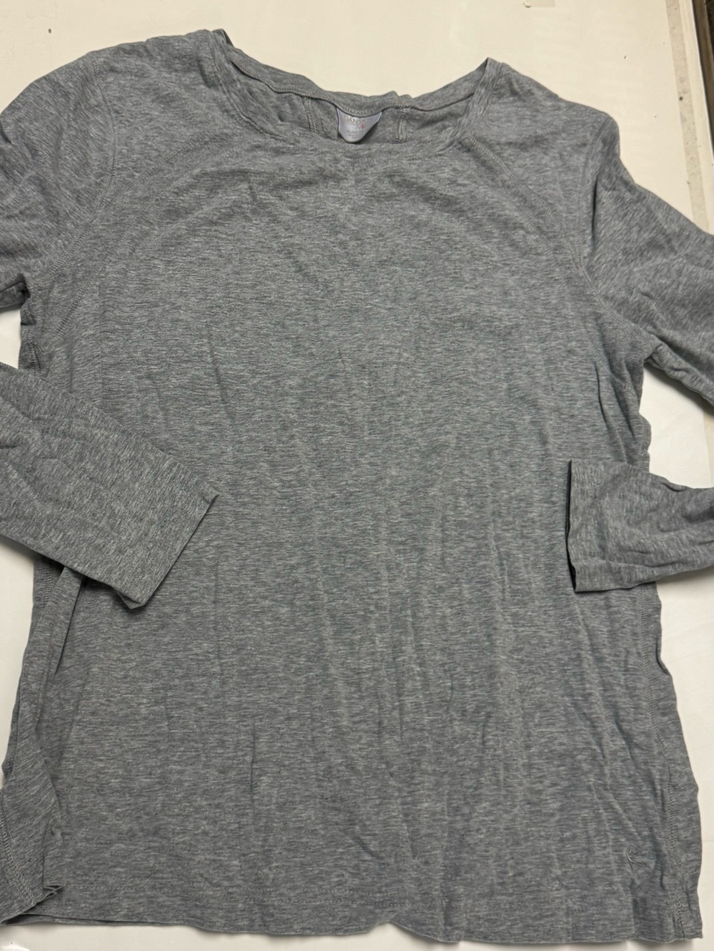 Danskin Now Heather Gray Long Sleeve Tee Shirt size X-Large